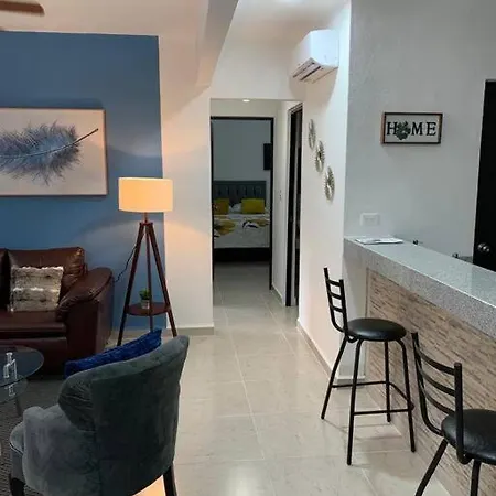 Hermoso apartamento piscina, céntrico, área libre. Cancún Exterior foto